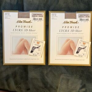Nice Touch promise Lycra 3D Sheer pantyhose size B, color driftwood (VTG)